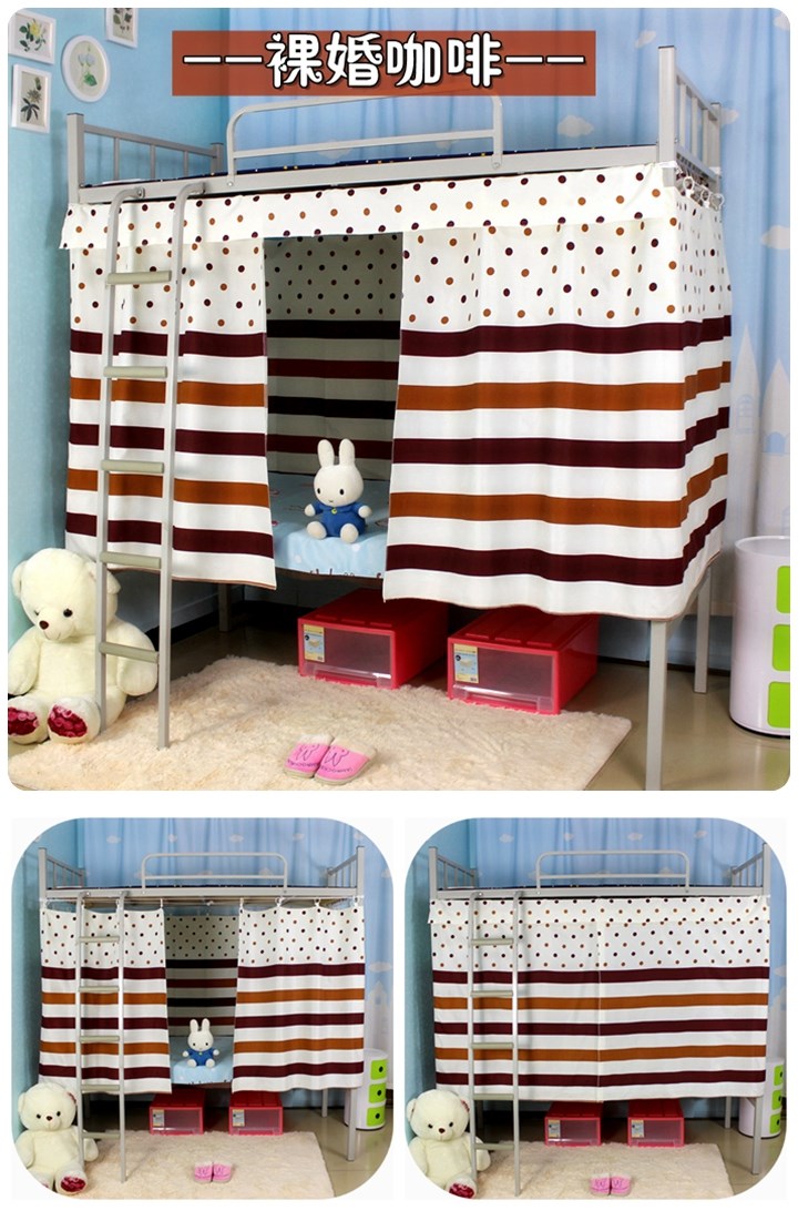 Sinh viên đại học bunk bed giường ký túc xá rèm cửa giường vải vải bóng râm rèm rèm cửa chàng trai và cô gái giường ngủ lưới